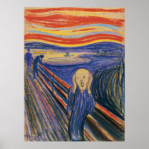 The Scream by Edvard Munch Poster
