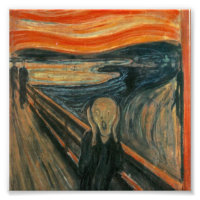 The scream by Edvard Munch,symbolist painter