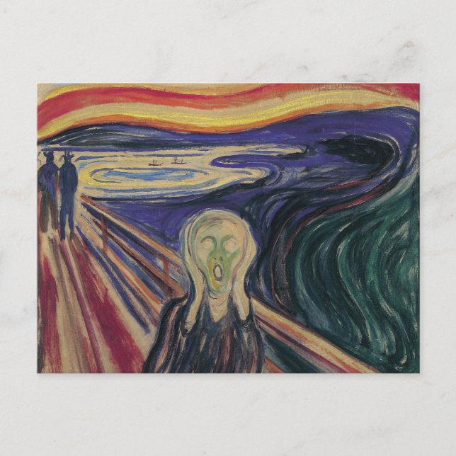 The Scream by Edvard Munch, Vintage Expressionism Postcard (Front)