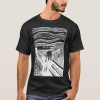 The Scream by Edvard Munch – White Line Art