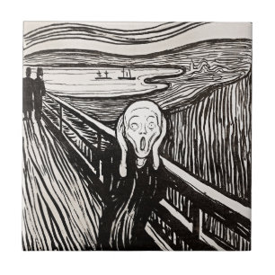 The Scream by Edward Munch Ceramic Tile