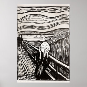 The Scream by Edward Munch Poster