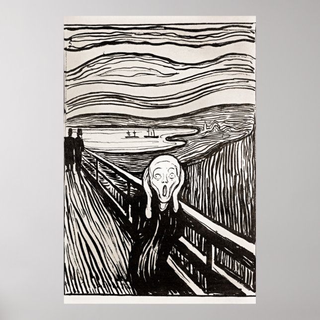 The Scream by Edward Munch Poster (Front)