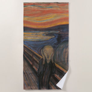 The Scream by Munch Beach Towel