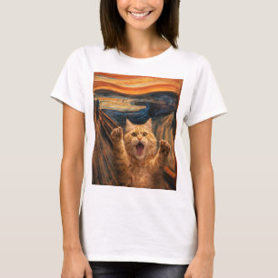 The Scream Cat Parody Art                          T-Shirt