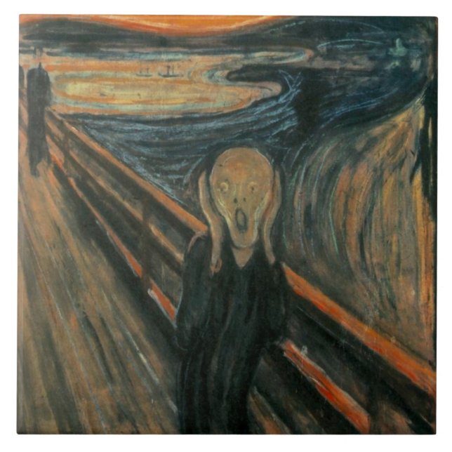 The Scream Ceramic Tile (Front)