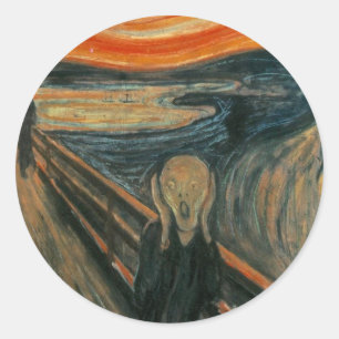 The Scream Classic Round Sticker