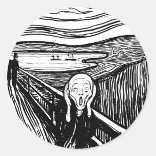 The Scream Classic Round Sticker
