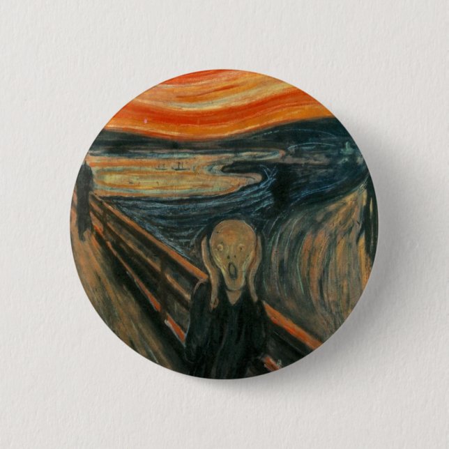 The Scream - Edvard Munch 6 Cm Round Badge (Front)