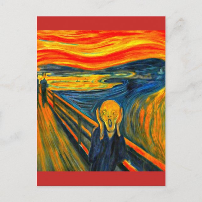The Scream - Edvard Munch - Art Post Card (Front)