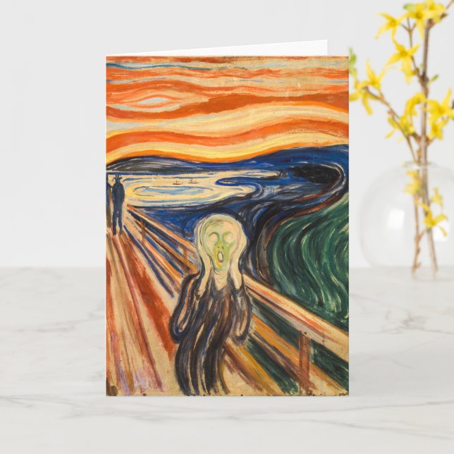 The Scream | Edvard Munch | Card (Yellow Flower)