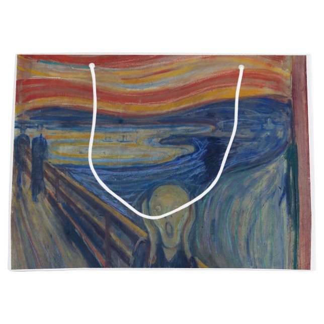 The Scream, Edvard Munch Large Gift Bag (Front)
