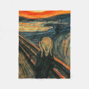 The Scream Edvard Munch Modern Expressionist Art Fleece Blanket