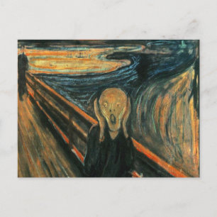 The Scream Edvard Munch Modern Expressionist Art Postcard