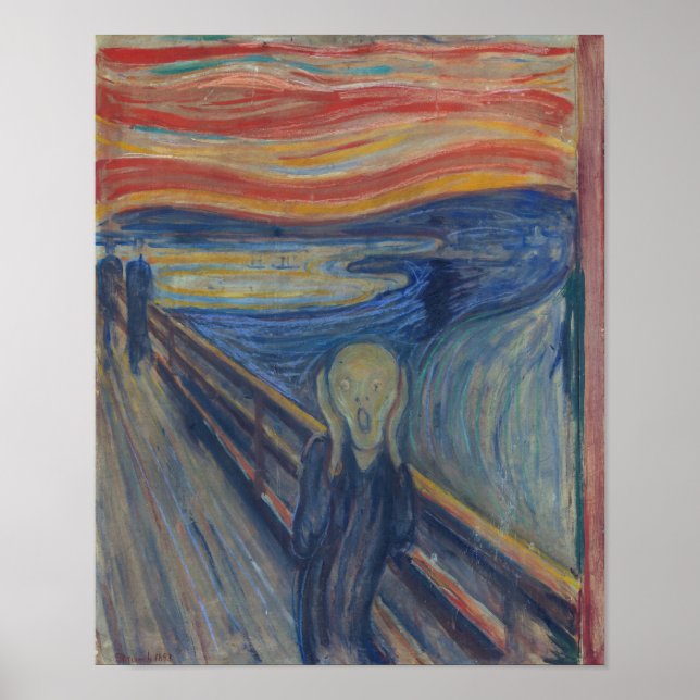 The Scream, Edvard Munch Poster (Front)