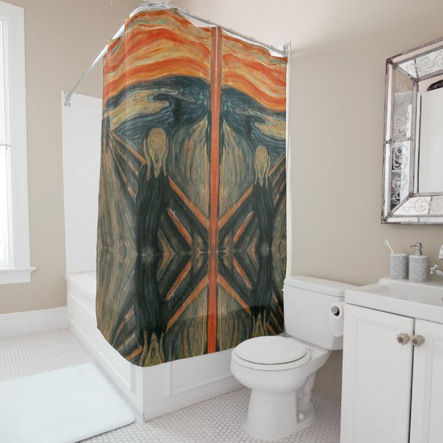The Scream - Edvard Munch Shower Curtain (In Situ)