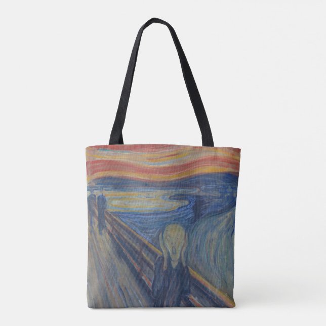 The Scream, Edvard Munch Tote Bag (Back)