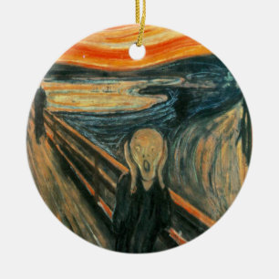 The Scream Edward Munch Screaming Ceramic Tree Decoration