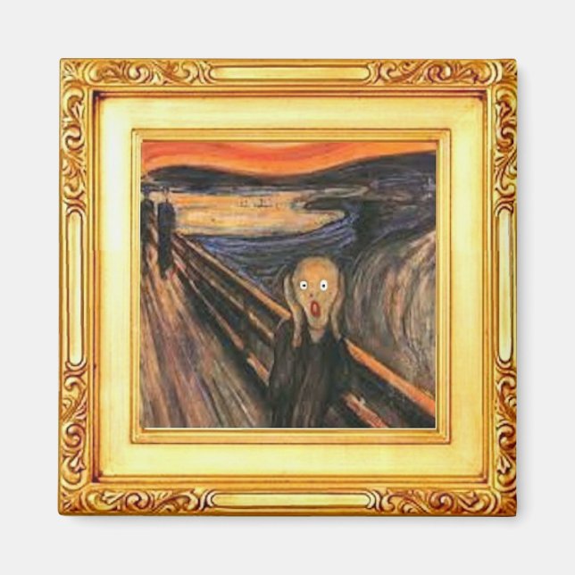 The Scream, Fine Art  by Edvard Munch  Magnet (Front)