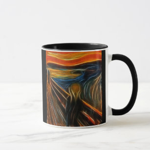 The Scream Fractal Painting Edvard Munch Mug