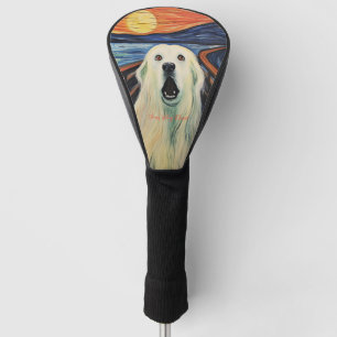 The Scream - Great Pyrenees Dog 001 - Pall Munch Golf Head Cover