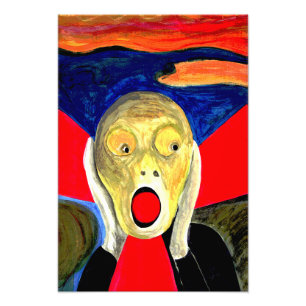 The Scream Inspired Painting Photo Print