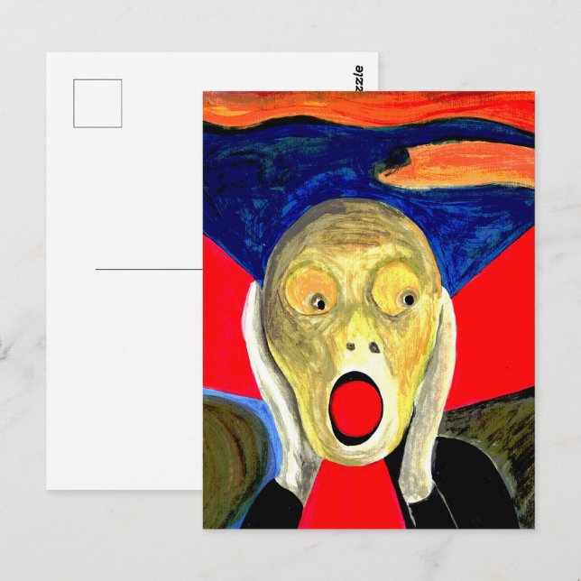 The Scream Inspired Painting Postcard (Front/Back)