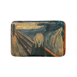 The Scream Munch Modern Art Abstract Bath Mat