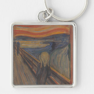 The Scream of Horror by Edvard Munch 1893 Key Ring