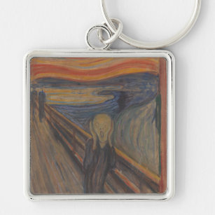 The Scream of Horror by Edvard Munch 1893 Key Ring