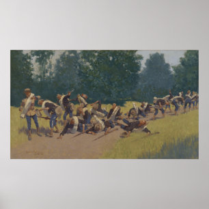The Scream of Shrapnel at San Juan Hill Poster