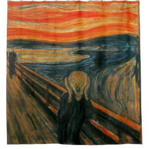 The Scream Painting Shower Curtain