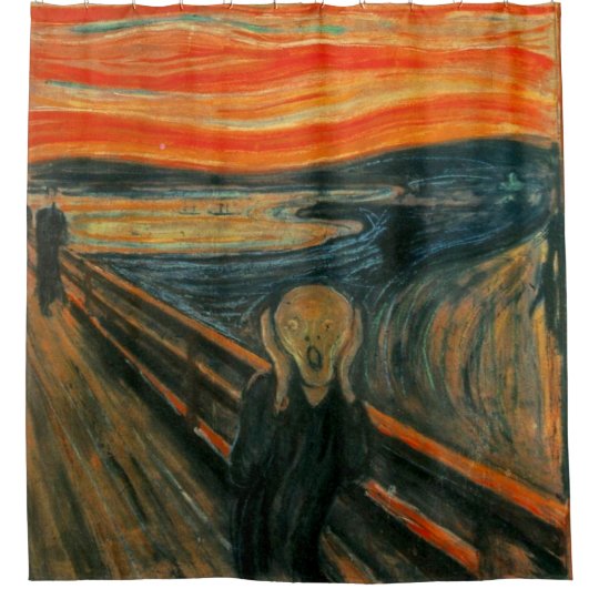 The Scream Painting Shower Curtain