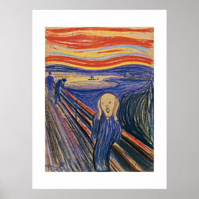 The Scream (pastel 1895) High Quality - Large Poster (Front)
