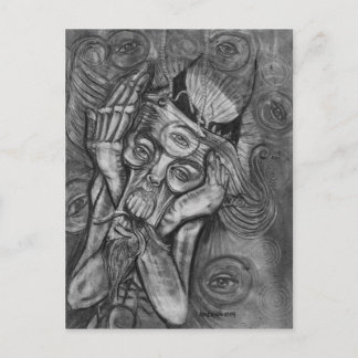 the scream postcard