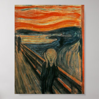 The Scream Poster! The Scream by Edvard Mu Poster