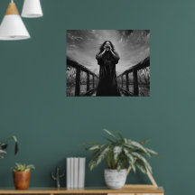 The Scream Reimagined in Black and White |