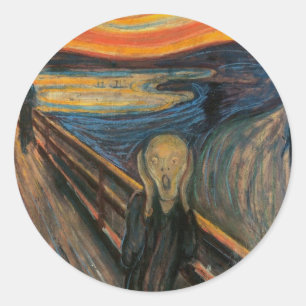 The Scream Round Sticker
