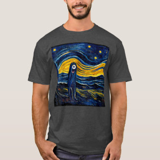 The Scream Starry Night  T-Shirt