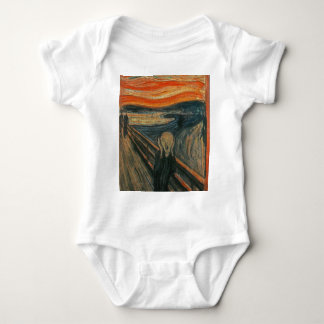 The Scream (Textured) by Edvard Munch Baby Bodysuit