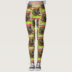 the scream ugly christmas leggings