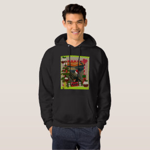 the scream ugly christmas mens hooded sweatshirt
