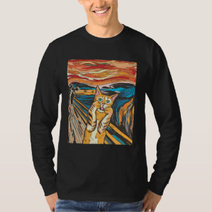The Screaming Painting Cat Edvard Munchs T-Shirt