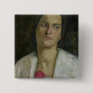 The Sculptress Clara Rilke-Westhoff 1905 15 Cm Square Badge