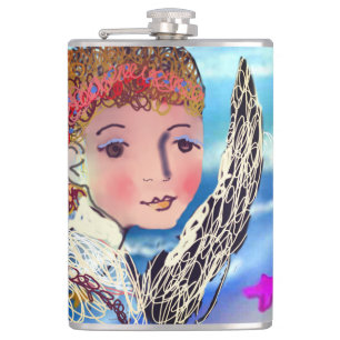 The sea angel hip flask