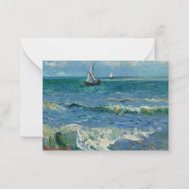 The Sea at Les Saintes Maries de la Mer | Van Gogh Card (Front)