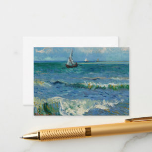 The Sea at Les Saintes Maries de la Mer Van Gogh Enclosure Card
