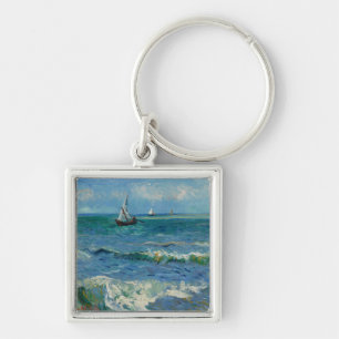 The Sea at Les Saintes Maries de la Mer Van Gogh Key Ring