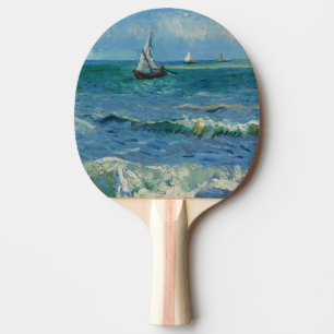 The Sea at Les Saintes Maries de la Mer   Van Gogh Ping Pong Paddle