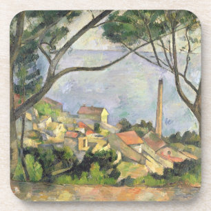 The Sea at l'Estaque, 1878 Coaster